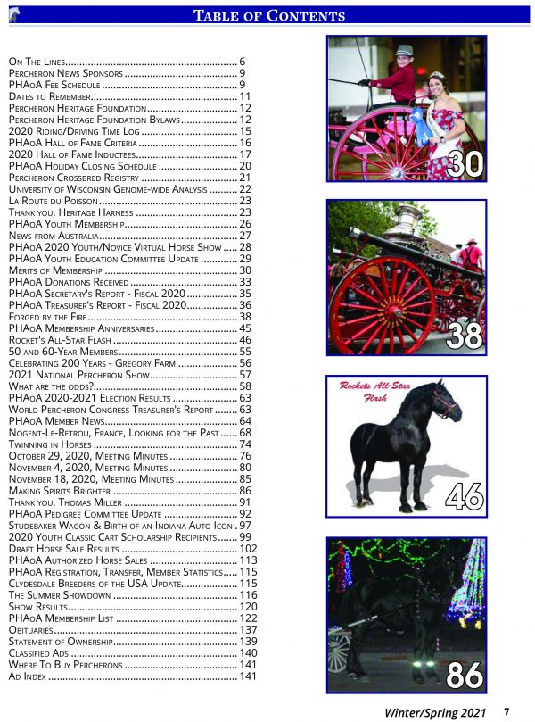Digital Downloadable Issue – 2021 Winter/Spring Percheron News - Image 3
