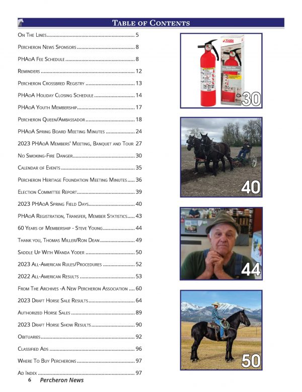 Digital Downloadable Issue – 2023 Summer/Fall Percheron News - Image 3