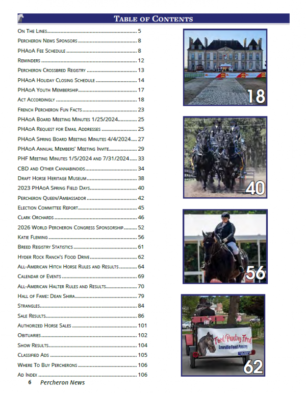 Digital Downloadable Issue – 2024 Summer/Fall Percheron News - Image 3